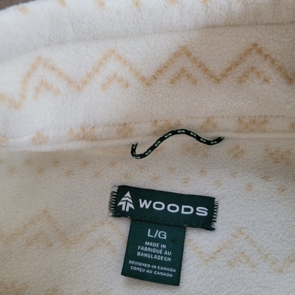 Woods Blakiston 1/4 fleece sweater size large - Picture 5 of 7